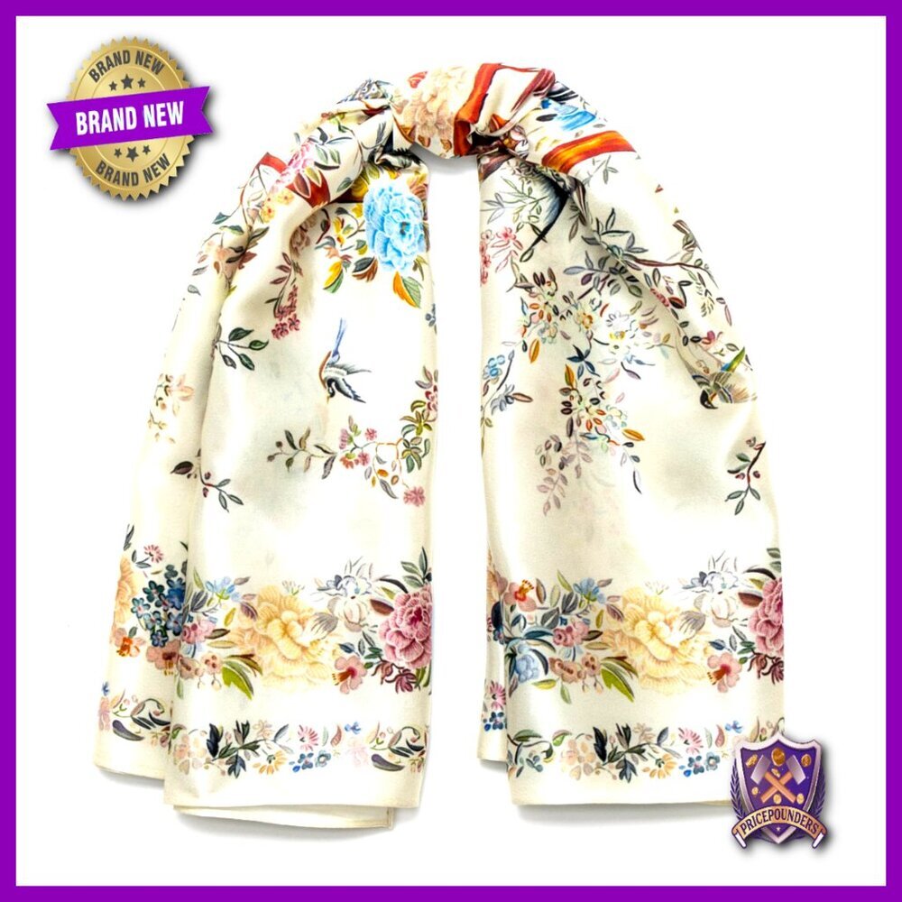 Large 35x35 Mulberry Silk Scarf, Hypoallergenic Hair Wrap & Fashion Accessory